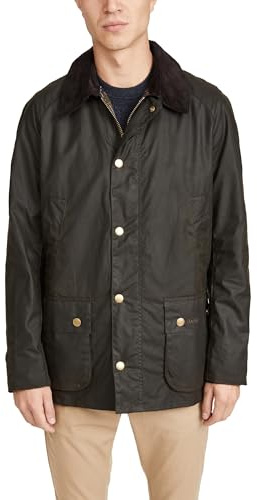 Barbour Men's Ashby Wax Jacket, Olive, XXL