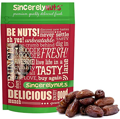 Sincerely Nuts No Sugar Added Pitted Dried Dates, 3lb - Whole Fresh Unsweetened Dry Date Pieces - Natural Non Sugared Dates for Mixed Fruits, Bread & Smoothies - Vegan, Kosher & Gluten Free Snack