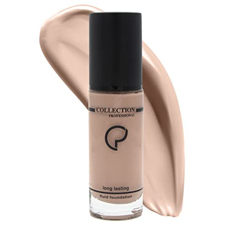 Collection Professional Long Lasting Foundation Fondotinta liquido coprente, Tenuta e confort per tutto il giorno, Anti lucidità, Senza Effetto Maschera Tonalità : (N.01 True Ivory) 30 ml