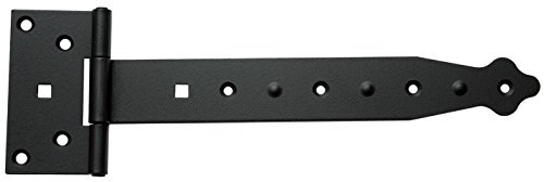 T-Scharniere Kreuzgehänge T-Bänder Ladenband Torband 237 mm Halbschwere Schwarz