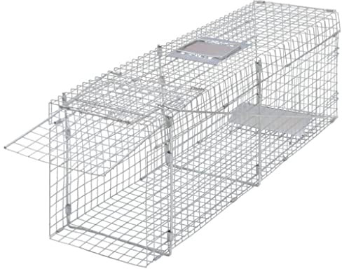 vidaXL Piège à Animaux galvanisé 100 cm, habitats et Cages pour Petits Animaux, piège à Animaux, Cage à Rats