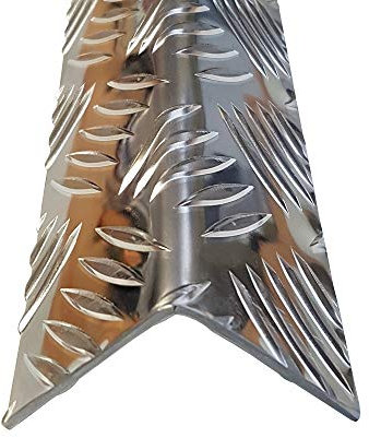 Winkel Riffelblech QUINTETT 150x150x1500mm 3,5/5mm stark Tränenblech Alu Aluminium