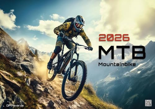 MTB | Mountainbike - 2026 - Kalender DIN A2: Der Wandkalender mit den schönsten Motiven für alle Fahrrad / Bike Freaks für das Jahr 2026 im extragroßen Format DIN A2 (ca. 60 x 42 cm)!