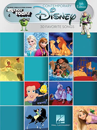 Contemporary Disney – E-Z Play Today Volume 3 Sheet Music | 30 Favorite Easy Keyboard Songbook with Large Note Names | Beginner Disney Music Book for Kids and Adults | Electronic Keyboard Sheet Music