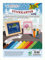 folia 2346 - Stickkarton, 17,5 x 24,5 cm, 10 Blatt, farbig sortiert, unbedruckt mit Stickanleitung - ideal für erste Stickübungen für Kinder