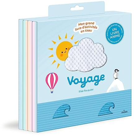 Voyage - Mon grand livre d'activités en tissu