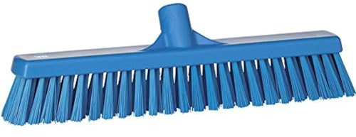 Vikan 31743 Soft/Hard Broom, Blue, 410 mm Length, 90 mm Width, 120 mm Height