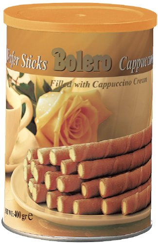 Bolero Chocolate TIN Wafer Sticks Cappuccino, 400g