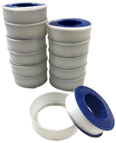 HHIP 8070-0003 Teflon Tape, 520' Length x .5 Width (Pack of 10)