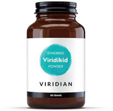 Viridian Synerbio Niños en Polvo con Vitamina C para Mejorar el Sistema Inmune - 50 gr