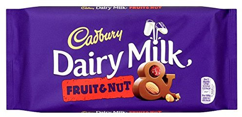 ( 12 Pack ) Cadbury Dairy Milk Fruit and Nut Chocolate Bar 200g