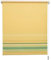 Liedeco® Rollo, Fenster Rollo, Kettenzug-Rollo / 62 x 180 cm (Breite x Höhe), Bordüre gelb/Stoff mit Dekor, Lichtdurchlässig, Blickdicht/viele Farben, Größen und Typen/Variable Montage möglich