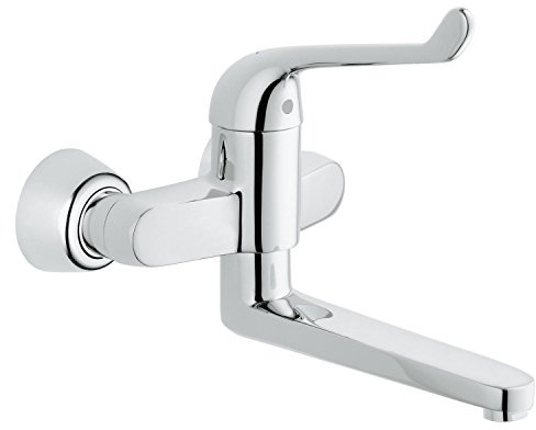 GROHE Euroeco Waschtisch-Einhebelmischer für Wandmontage, 170 mm, verchromt 32793000