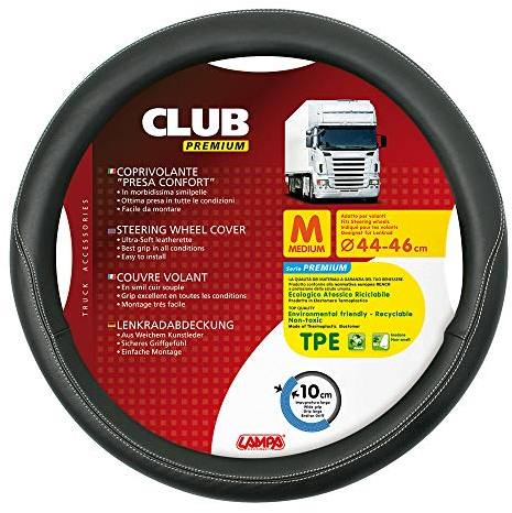 Lampa 98846 Club, coprivolante Presa Confort in TPE - M - Ã˜ 44/46 cm - Nero