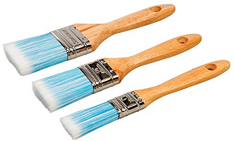 Silverline Tools 675077 Brocha con Cerdas Sintéticas, 3 Piezas