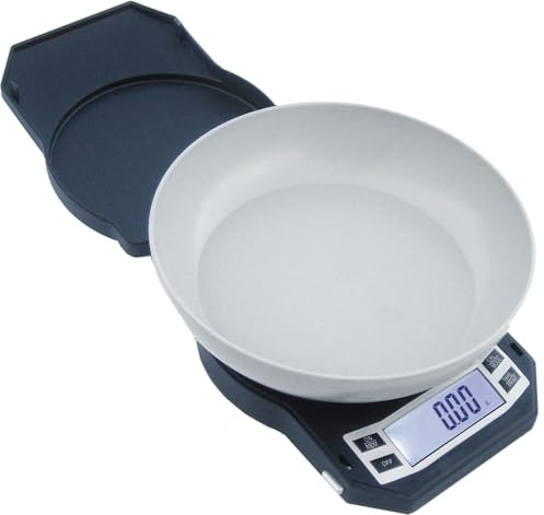 American Weigh Scales Precision Digital Kitchen Weight Scale, Food Measuring Scale, Backlit LCD Screen 500g x 0.01g (Black), LB-501