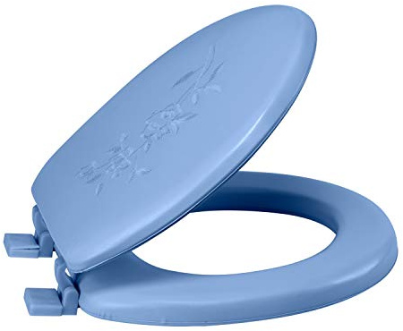 Bath Bliss Tapa para asiento de inodoro, color azul