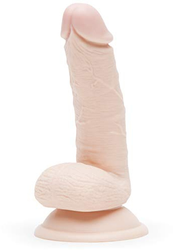 Lovehoney Lifelike Lover Realistic Dildo - 6 Inch Suction Cup Dildo for Women - Sex Toy for Beginners with Flexible Shaft and Balls - Harness Compatible Strap On - Adult Sex Toy - Flesh Pink
