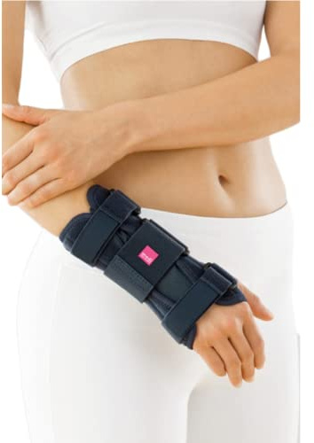 medi Manumed T Handgelenkorthese - Größe 1 - Links - in Schwarz - Handgelenkstütze Handstütze Bandage Schiene