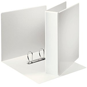 Leitz 49742 A4 Presentation Ring Binder with Pouches and 2 Rings 50 mm Width White Polypropylene