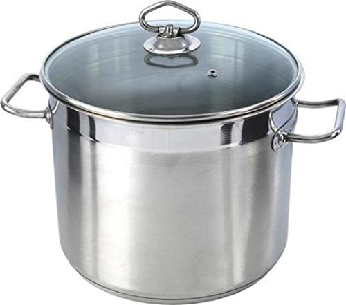 Stainless steel collection Stainless Steel Deep Stock Pot, 24 cm, Multi-Colour, SS2025