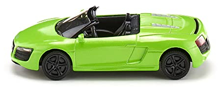 siku 1316, Audi R8 Spyder, Metall/Kunststoff, Grün, Spielzeugauto für Kinder