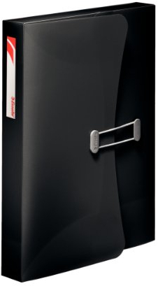 Leitz 177488 Ablagebox Intense, für A4, PP, 40 mm, schwarz