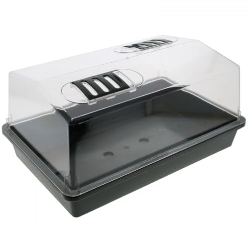 Florateck - Petite serre non chauffante - Capot rigide - Dimensions : 38 x 25 x 18 cm