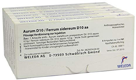 Aurum D 10/Ferrum Sidereum D 10 aa Ampullen