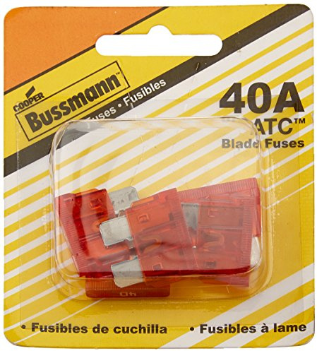 Bussmann (BP/ATC-40-RP 40 Amp ATC Blade Fuse, 5 Count (Pack of 1), Orange