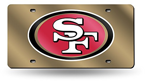Rico Industries NFL Football San Francisco 49ers Gold Color Laser Cut Tag 15,2 x 30,5 cm