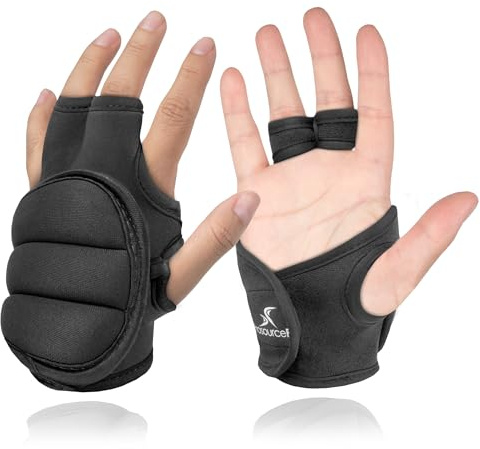 ProsourceFit Weighted Gloves, Pair of Heavy Duty 2 lb. Neoprene for Sculpting and Aerobics