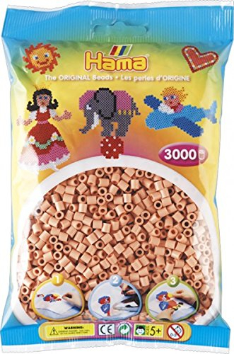 Hama Beutel mit 3000 Bügelperlen Hautfarbe