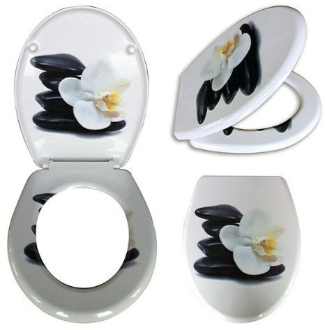 WC Sitz mit Absenkautomatik Stone 2 Toilettendeckel Toilettensitz