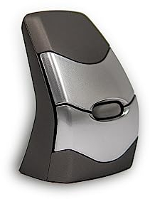 BakkerElkhuizen DXT 2 Präzisionsmaus Wireless, Ergonomische Kabellose Maus, Rechts- und Linkshänder, für Laptop/PC/Mac, Schwarz/Hellgrau