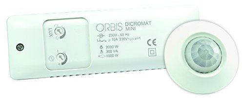 DICROMAT Mini 230V.Detector Movimiento EMPOTRABLE Techo 360º.1 CIRC.DETEC.ø7M A 2,5M Altura