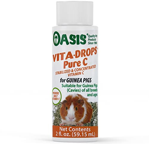OASIS #80254 Vita Drops-Pure C for Guinea Pig, 2-Ounce, Packaging may vary