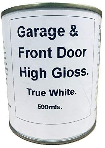 1 x 500ml Pure White High Gloss Front & Garage Door Paint