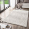 VIMODA Teppich Prime Shaggy Hochflor Einfarbig Weiss Creme Weich für Wohnzimmer, Schlafzimmer, küche, Maße:70x140 cm