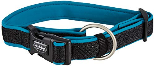 Nobby Halsband Mesh Preno, türkis L: 40-55 cm, B: 25/35 mm, 1 Stück