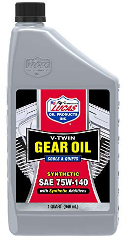 Lucas Oil 10791 Synthetic SAE 75W-140 V-Twin Gear Oil-946ml
