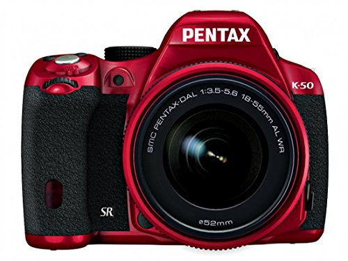 Pentax K-50 Appareil photo numérique Reflex 16 Mpix Kit Boîtier + Objectif 18-55 mm - Rouge