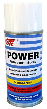 STC POWER Aktivator Spray 150 ml Activator Spray für Cyanacrylatklebstoffe Aktivatorspray für Sekundenkleber