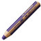 STABILO - Buntstift, Wasserfarbe & Wachsmalkreide - woody 3 in 1 - Einzelstift - violett