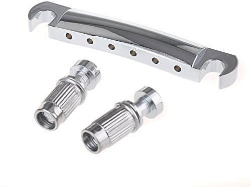 Musiclily 52,5mm Tune-O-Matic Saitenhalter Stop Tailpiece für Les Paul SG style E-Gitarre,Chrom