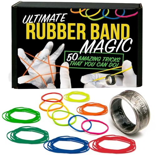 Magic Makers 50 Magic Tricks with Rubber Bands & Magic Ring