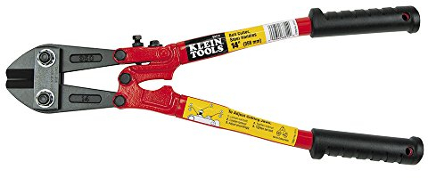 Klein Tools 63314 | Bolzenschneider | 355 mm Länge | Stahlgriffe mit Kunststoffüberzug | Hochleistungs-Bolzenschneider für Schrauben, Bolzen und Ketten | Profi-Qualität