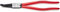 Knipex Pinza per Anelli di Sicurezza per Anelli di Sicurezza Interni a Fori Angolazione a 45° Bonderizzata Nera, Rivestiti in Resina Sintetica 310 Mm 44 31 J42