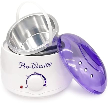 Scalda cera fornello elettrico per scaldare tutti i tipi di cera per depilazione con termostato e cestello in alluminio capacita di 400 ml circa MWS