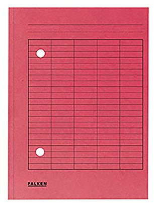 Falken 80004187 Umlaufmappen, Manilakarton, A4, 250g/qm, rot